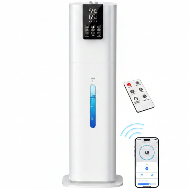 Smart Humidifiers Large Room Bedroom Home,2.11Gal(8L) Quiet Top Fill Cool Mist Humidifier,Smart App & Remote Control, 3 Speed Humidifier with 360°Nozzle,Humidity Setting for Baby Office Plant(White)
