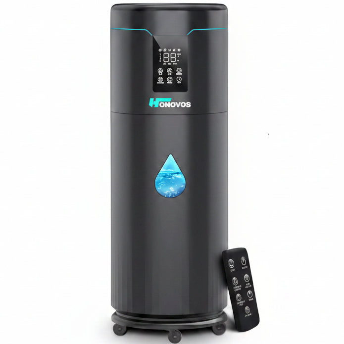Humidifiers for Large Room Home Bedroom 2000 sq.ft. 17L/4.5Gal Large Humidifier with Extension Tube & 4 Speed Mist,Top Fill Wholehouse Humidifier with 360°Nozzle for Plant Commercial Greenhouse(Black)