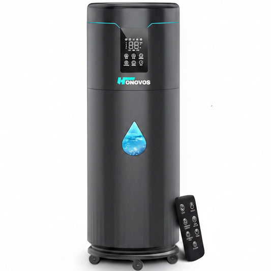 Humidifiers for Large Room Home Bedroom 2000 sq.ft. 17L/4.5Gal Large Humidifier with Extension Tube & 4 Speed Mist,Top Fill Wholehouse Humidifier with 360°Nozzle for Plant Commercial Greenhouse(Black)